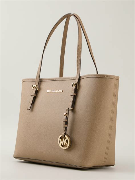 michael kors tasche jet set braun|michael kors tote bag.